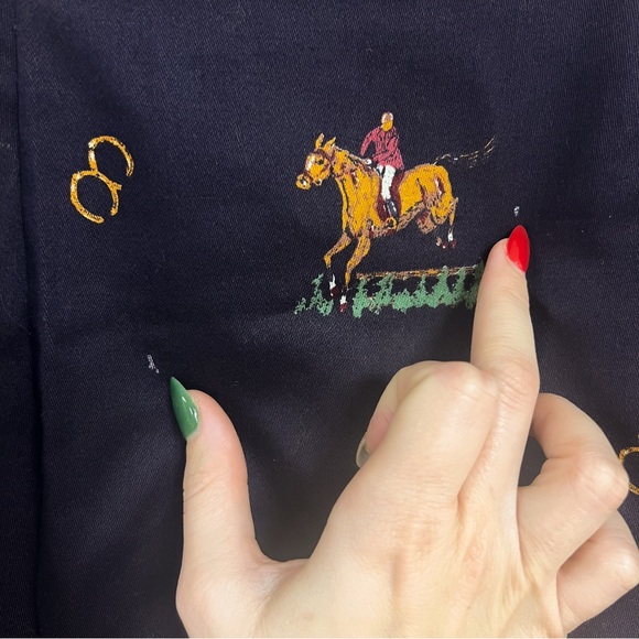 Cullinane dark navy equestrian horses skirt - Picture 8 of 9